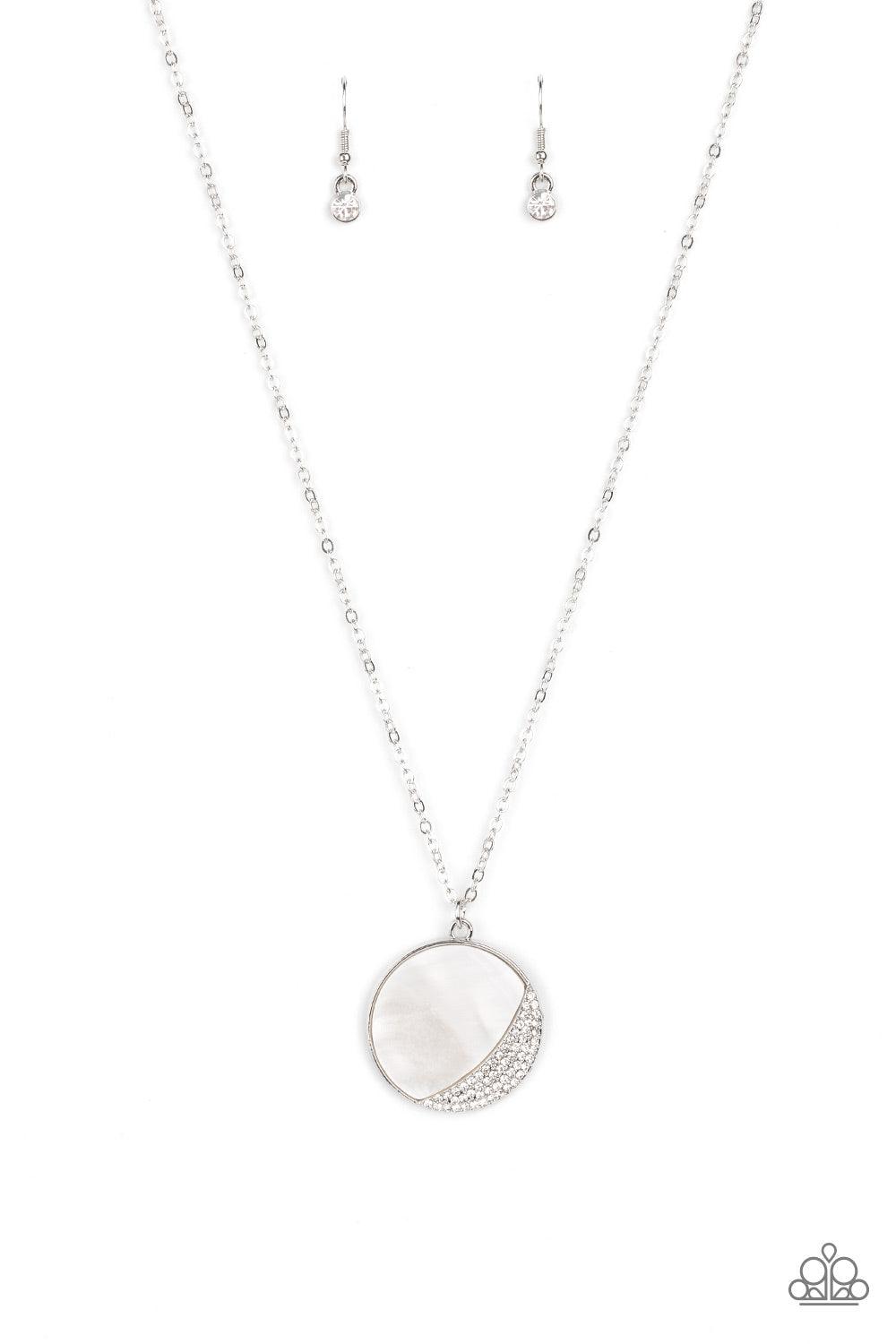 Oceanic Eclipse White Necklace - Jewelry by Bretta