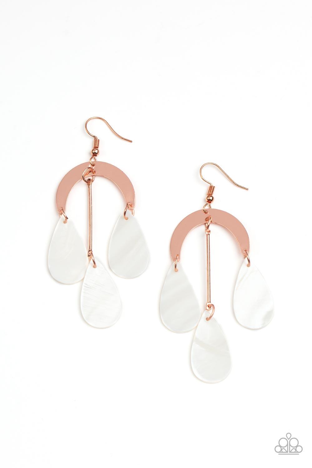 Atlantis Ambience Paparazzi Copper Earrings