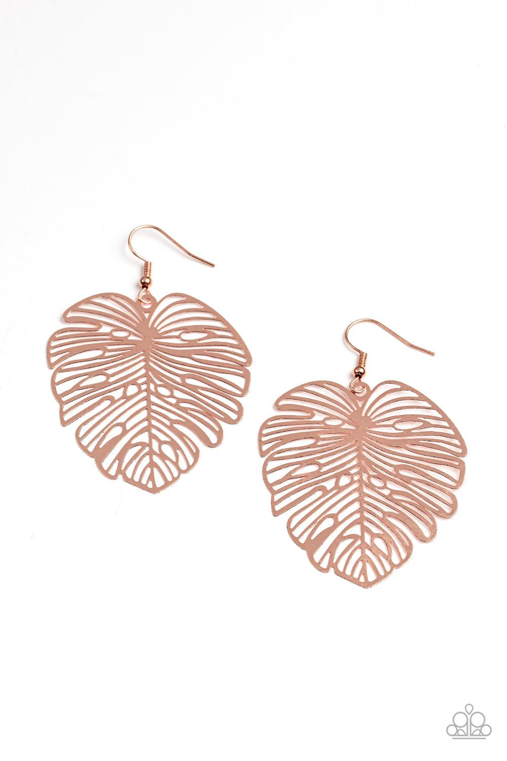 Palm Palmistry Copper Earrings - Jewelry by Bretta