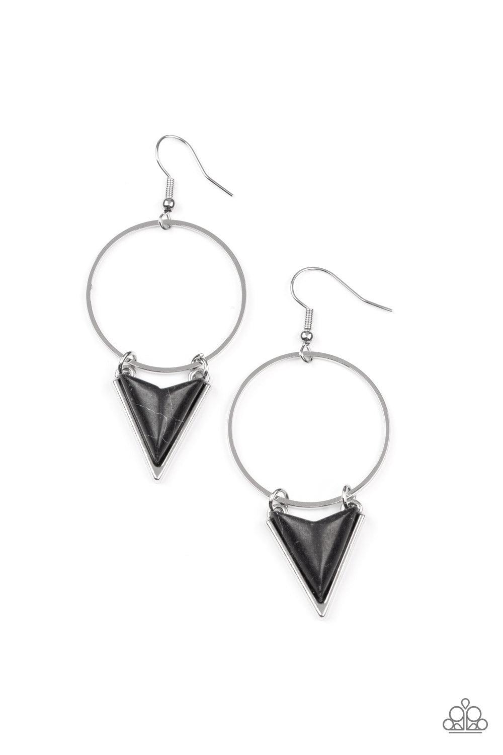 Sahara Shark Black Earrings - Jewelry by Bretta