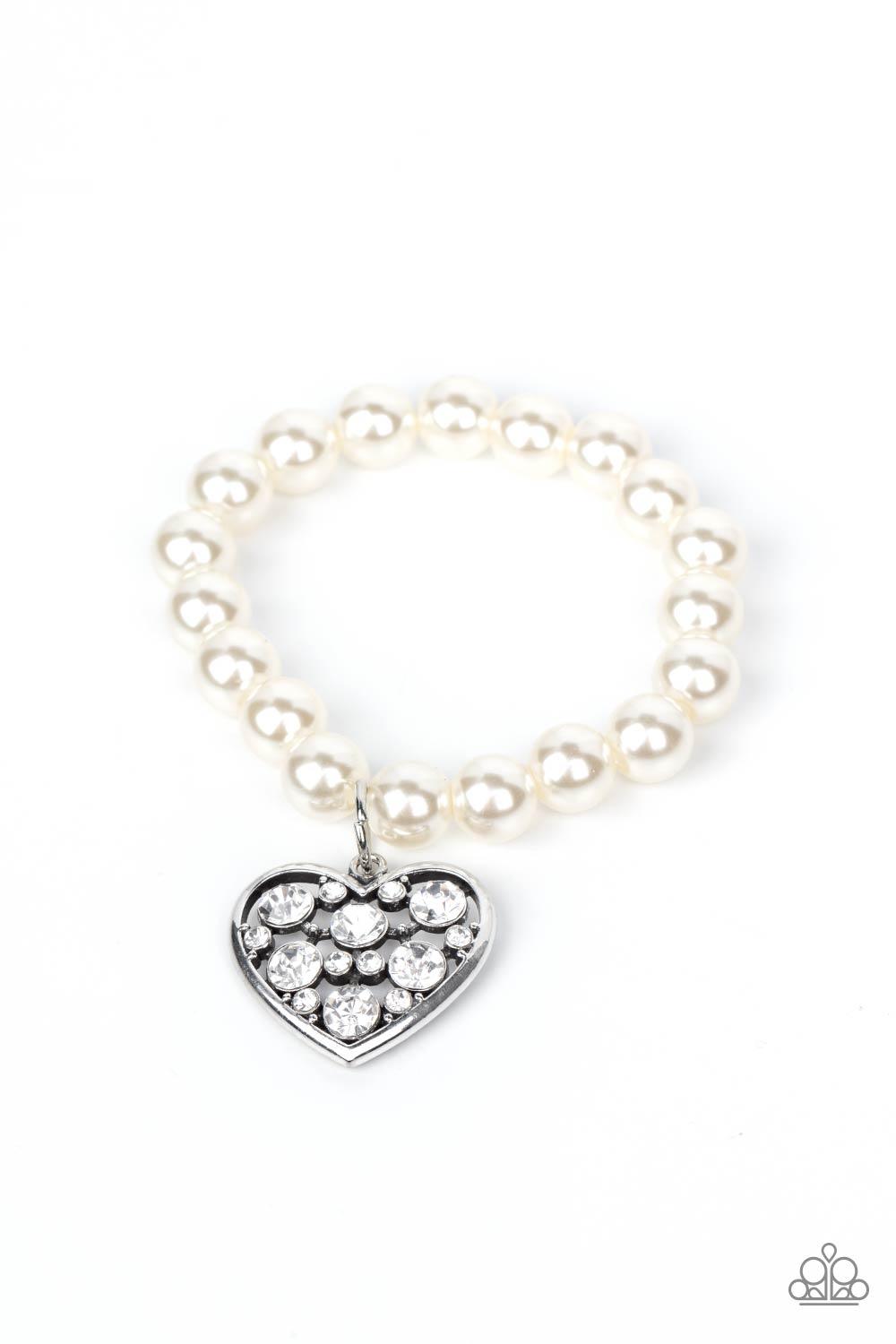 Cutely Crushing White Bracelet - Jewelry by Bretta