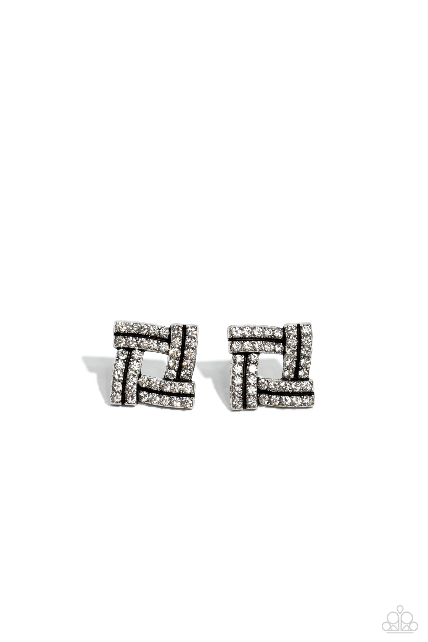 Times Square Scandalous White Earrings - Jewelry by Bretta