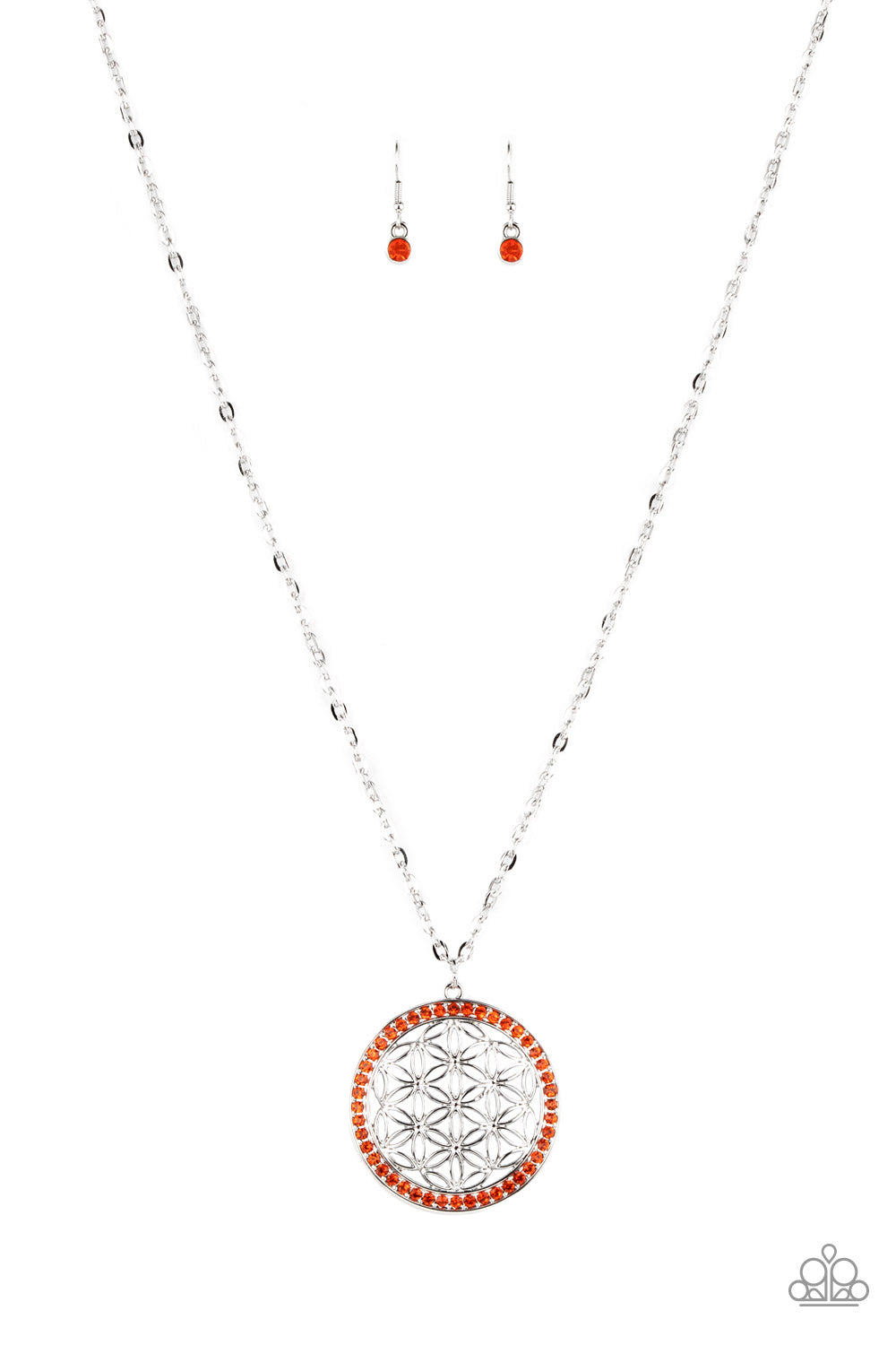 Tearoom Twinkle Orange Necklace - Jewelry by Bretta