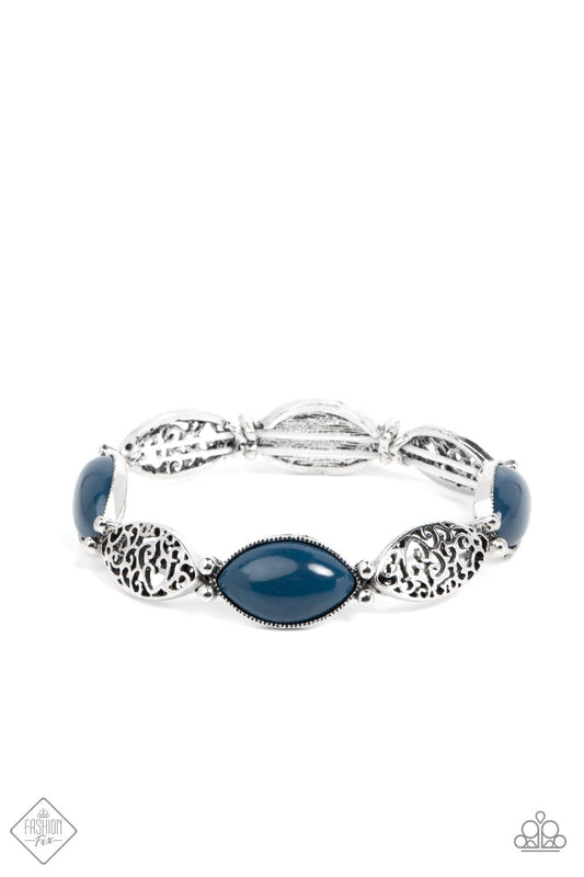 Garden Rendezvous Blue Bracelet - Jewelry by Bretta