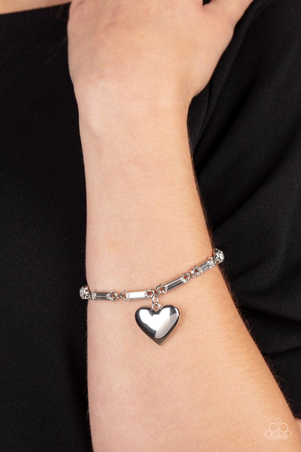 Sweetheart Secrets White Bracelet - Jewelry by Bretta