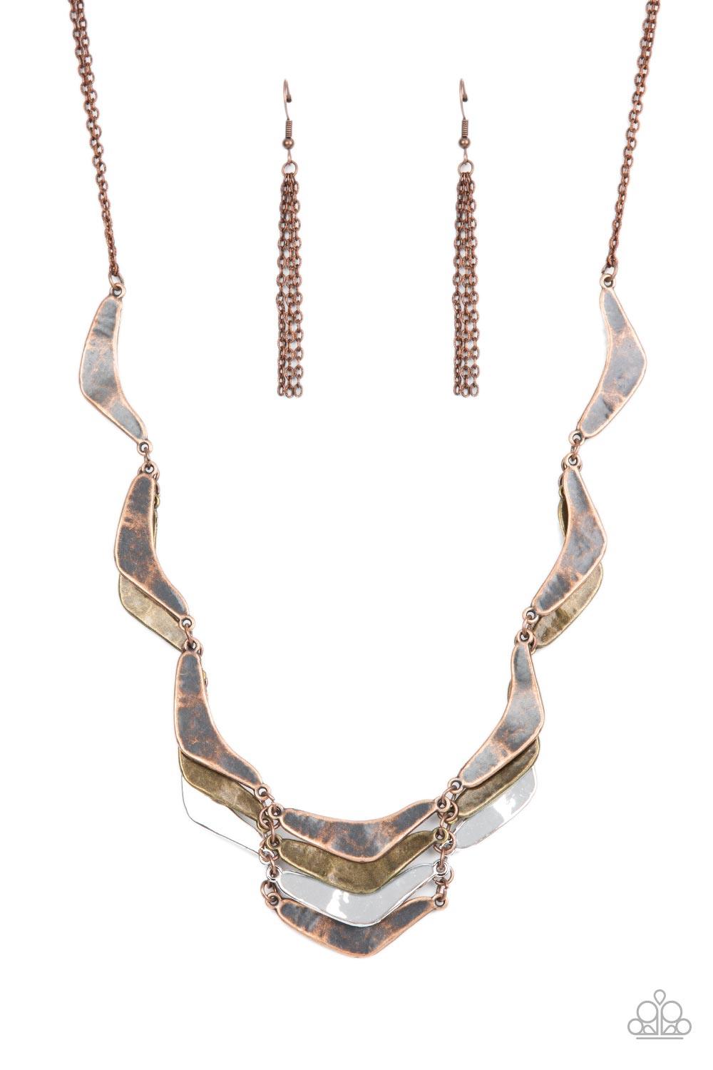 Mixed Metal Mecca Copper Necklace - Jewelry by Bretta