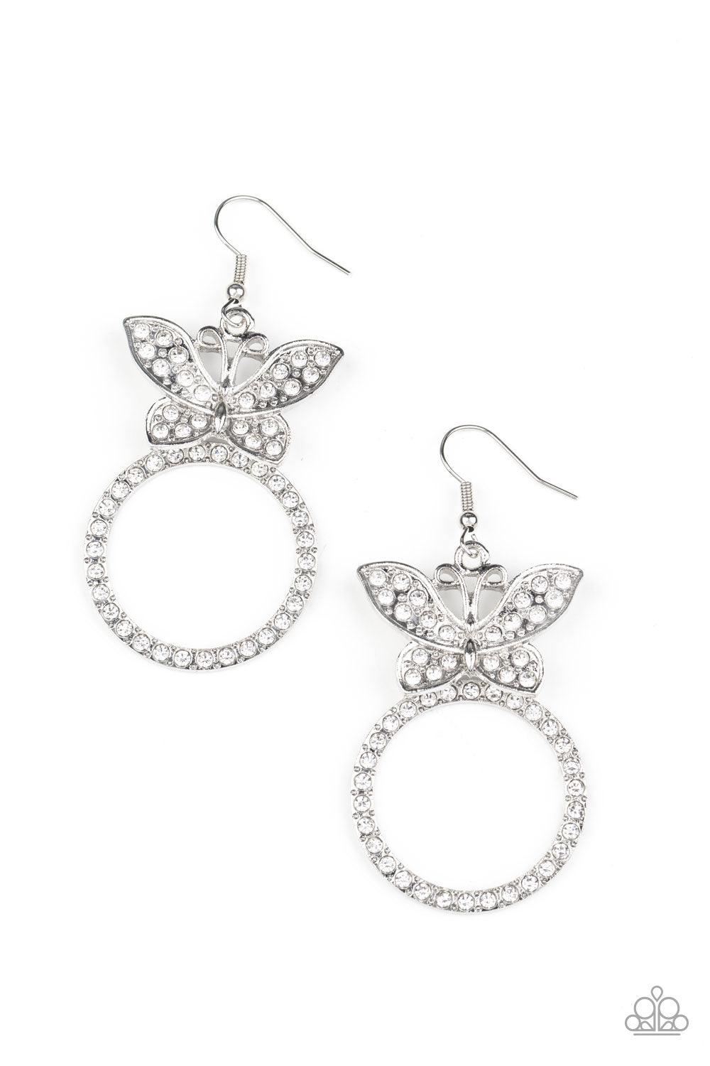 Paradise Found White Butterfly Earrings - Jewelry by Bretta
