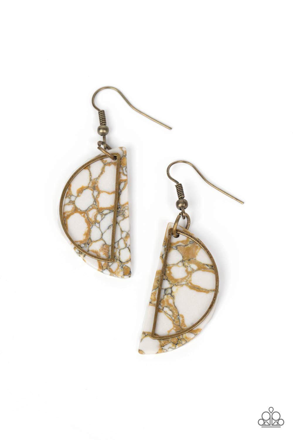 Flashdance Fashionista Brass Earrings - Jewelry by Bretta