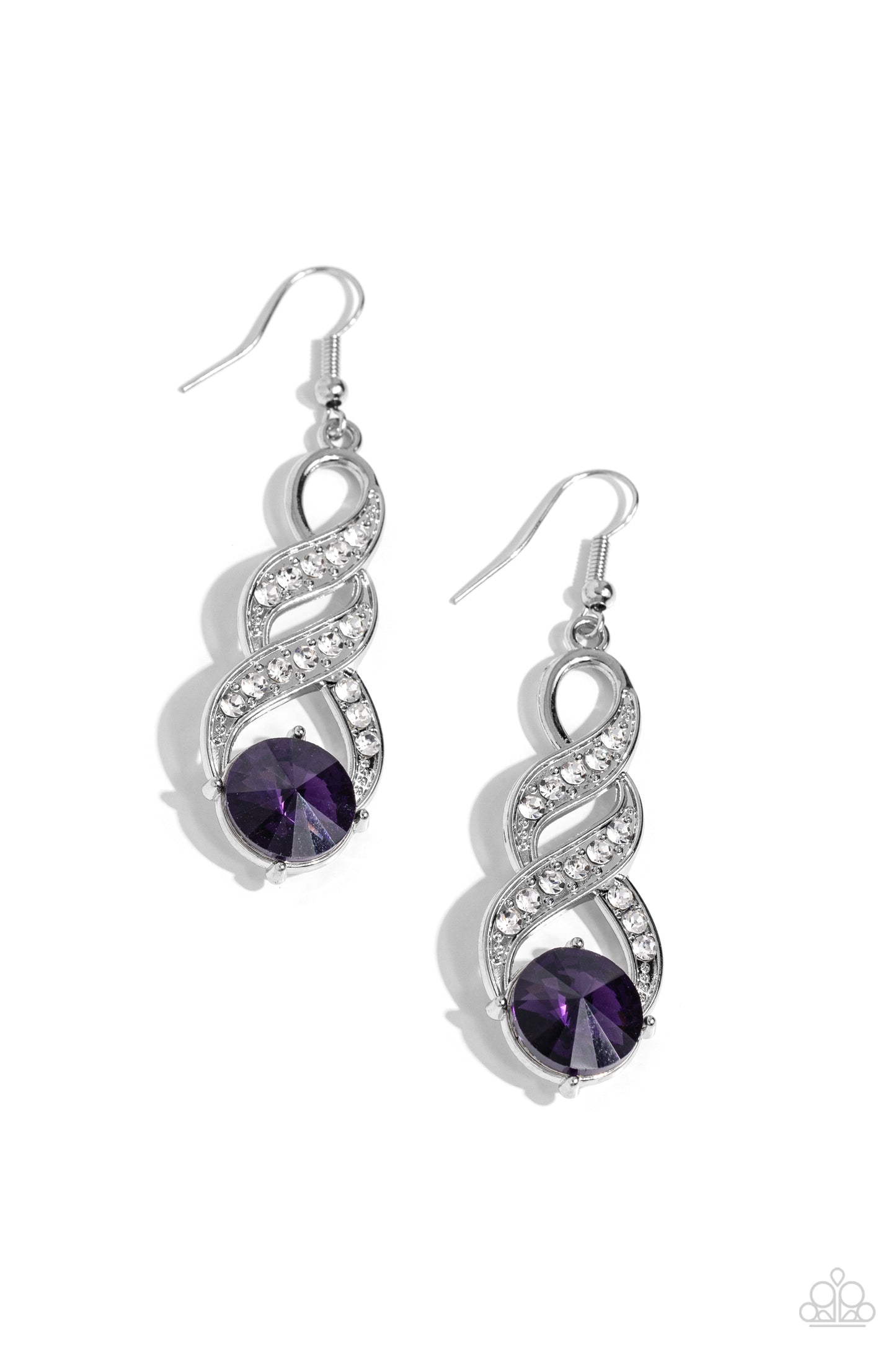 High-Ranking Royalty Purple Earrings - Jewelry by Bretta
