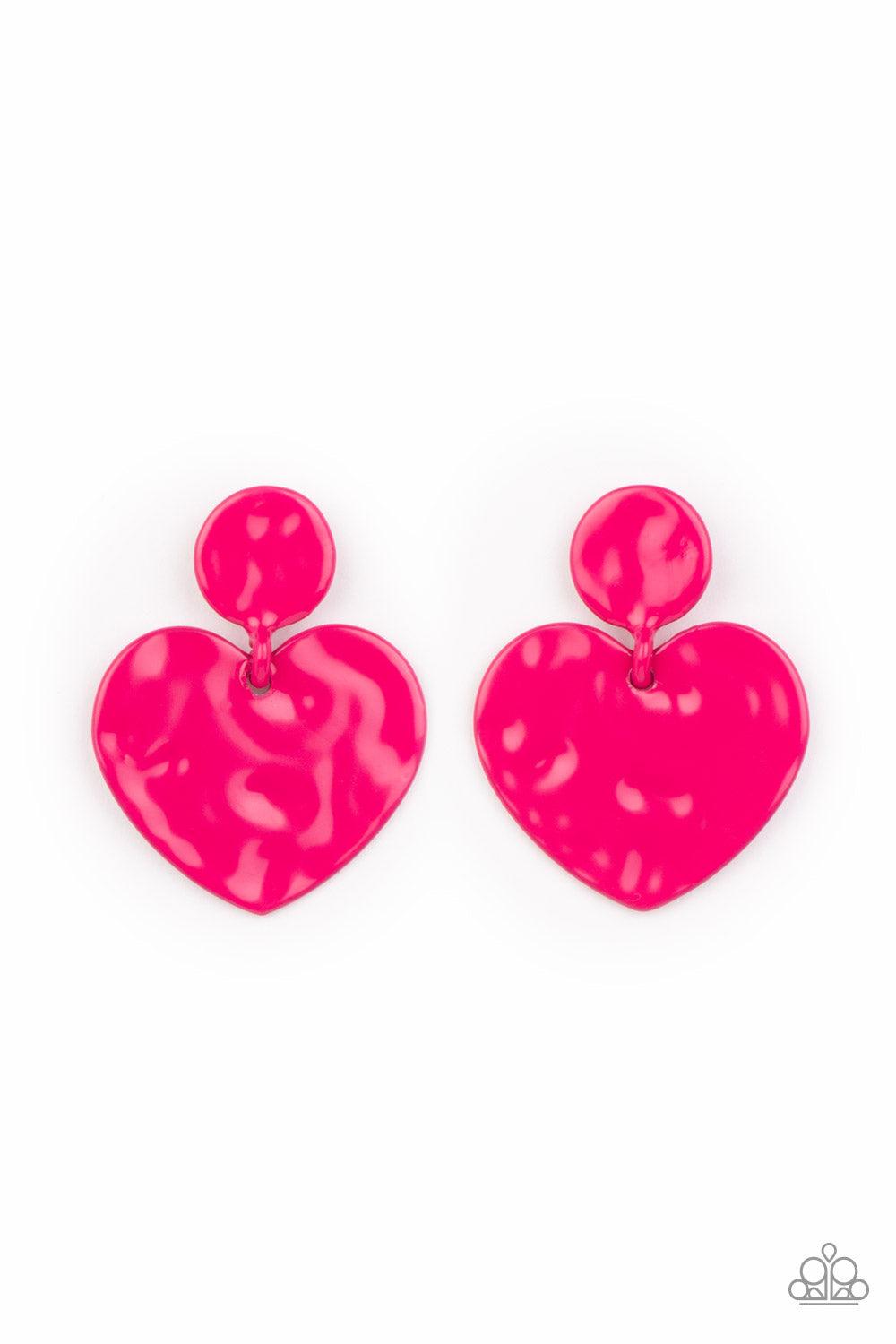 Just a Little Crush Pink Earrings - Jewelry by Bretta