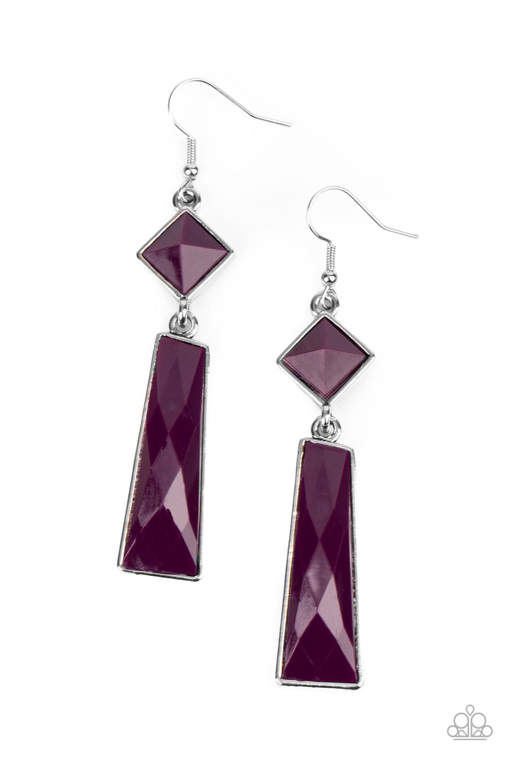Hollywood Harmony Purple Earrings - Jewelry by Bretta