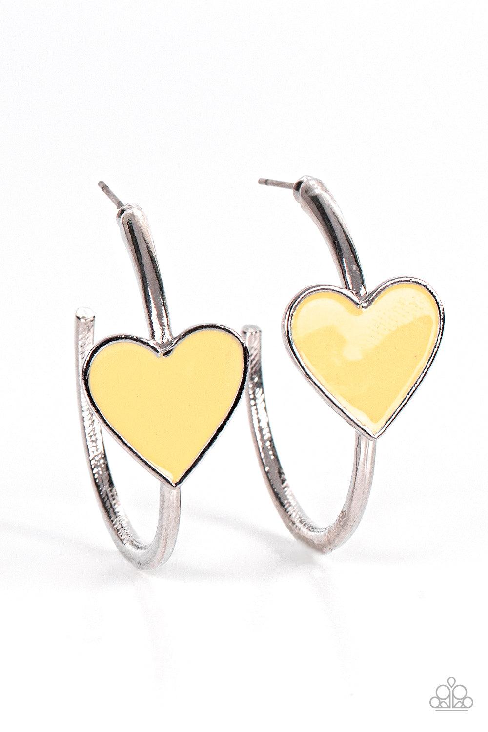 Kiss Up Yellow Earrings - Jewelry by Bretta