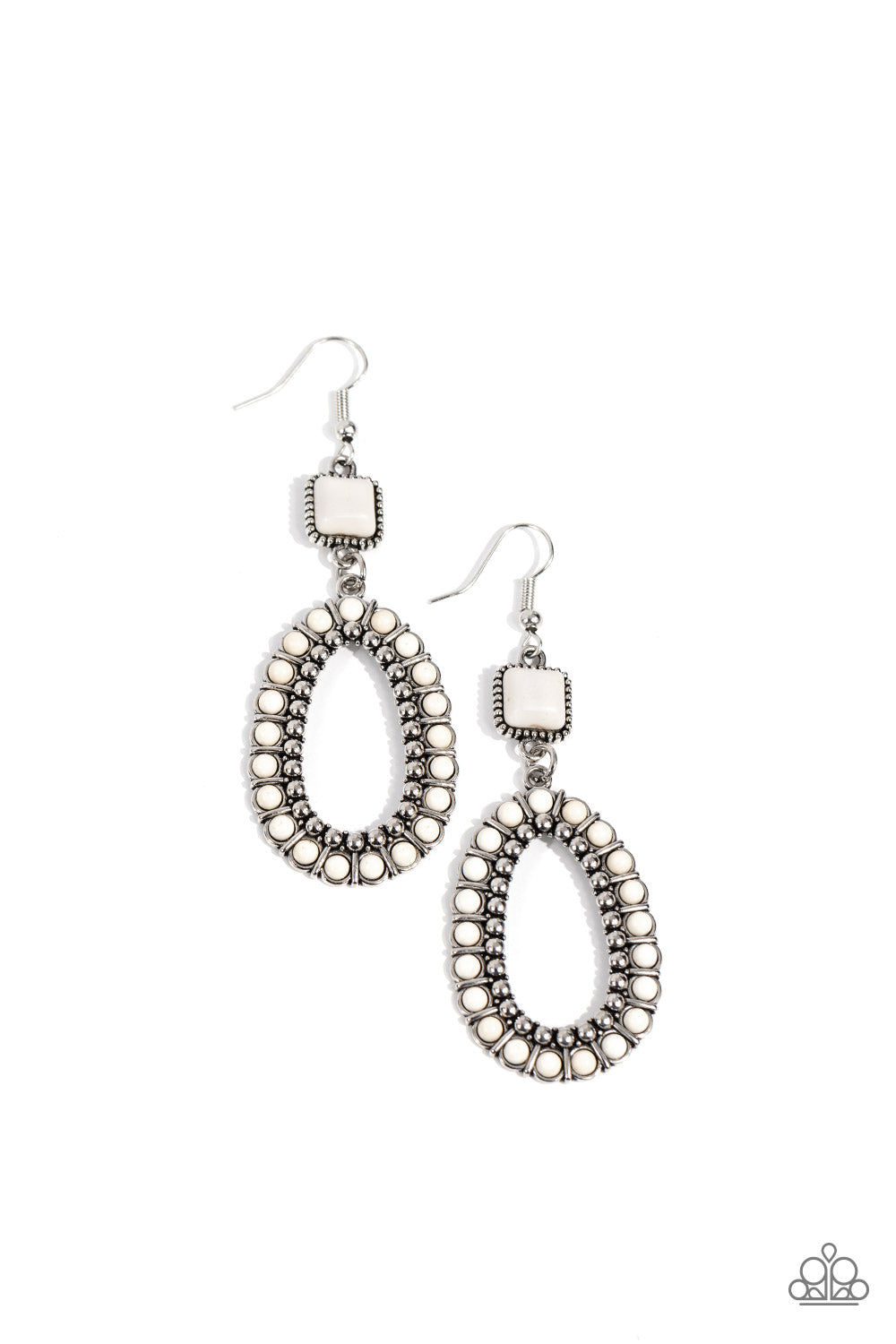 Napa Valley Luxe White Earrings - Jewelry by Bretta