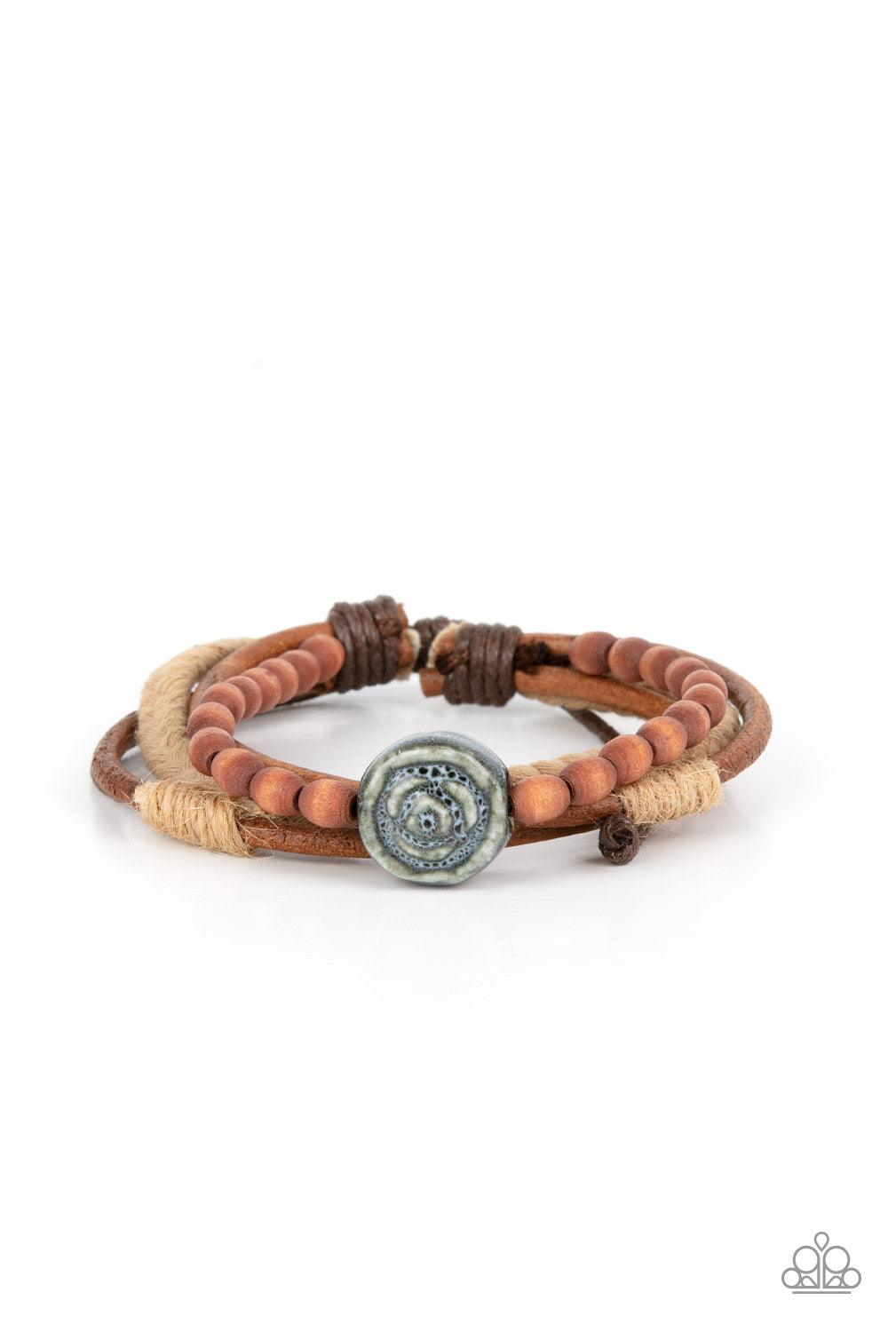 Existential Earth Child Blue Urban Bracelet - Jewelry by Bretta