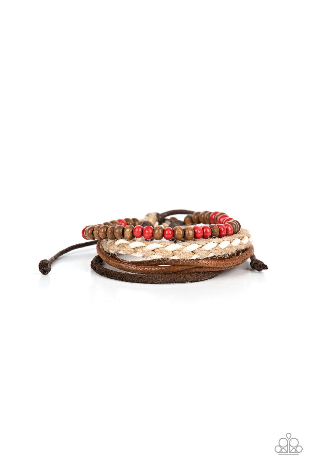 Woodsy Wayfarer Red Bracelet - Jewelry by Bretta
