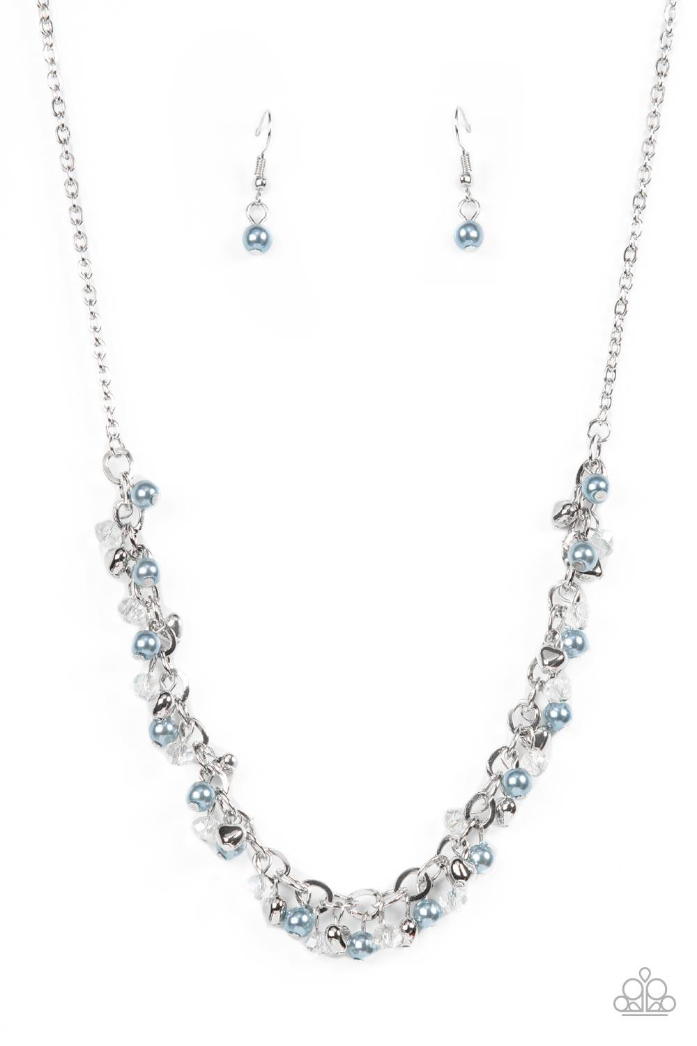 Soft-Hearted Shimmer Blue Necklace - Jewelry by Bretta
