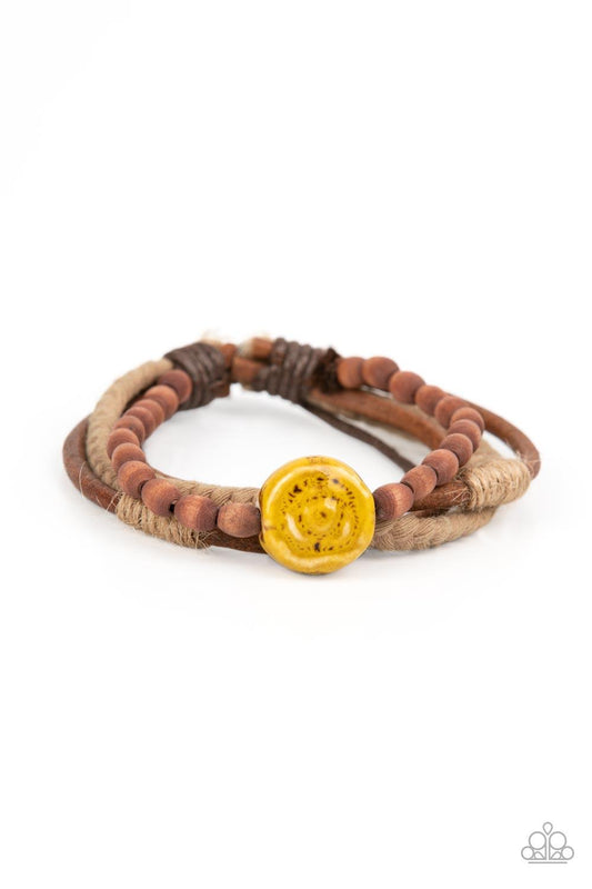 Existential Earth Child Yellow Bracelet - Jewelry by Bretta