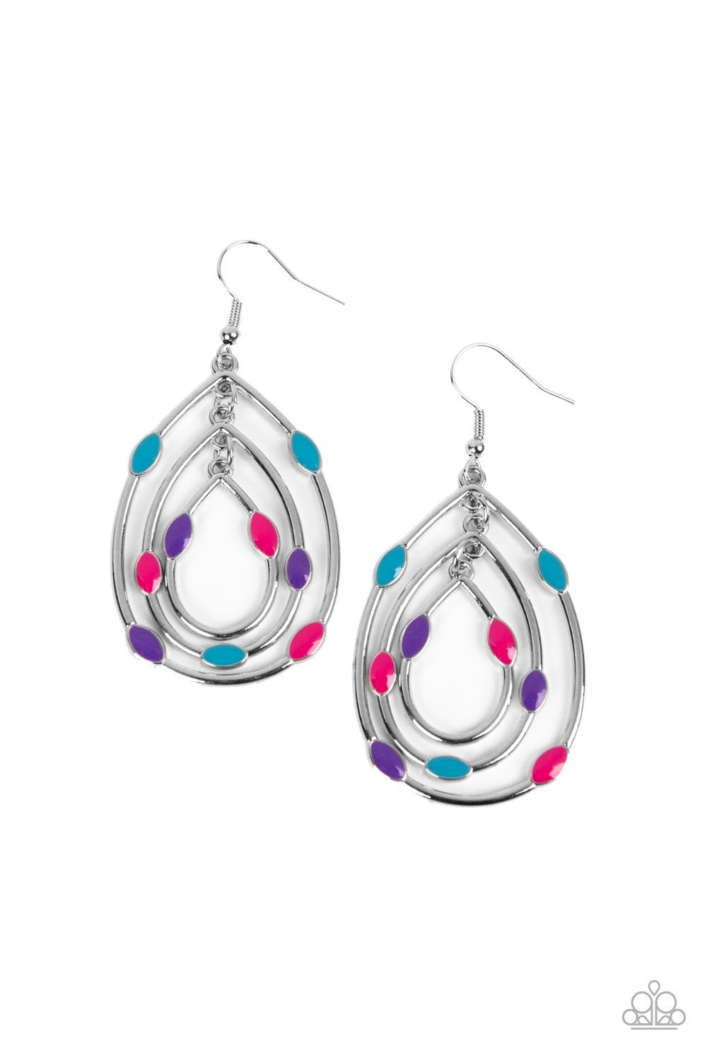Rippling Rapport Multi Earrings - Jewelry by Bretta