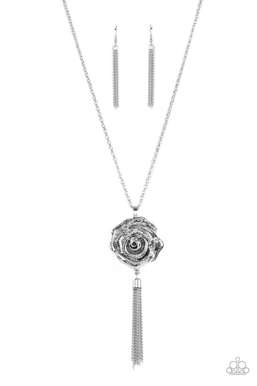 Rosy Redux Silver Necklace - Jewelry by Bretta