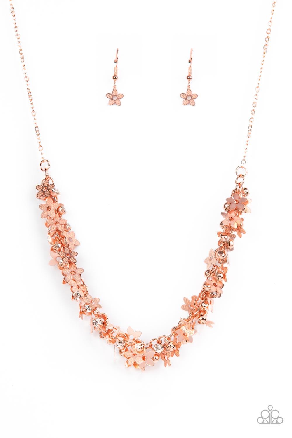 Fearlessly Floral Copper Necklacew - Jewelry by Bretta