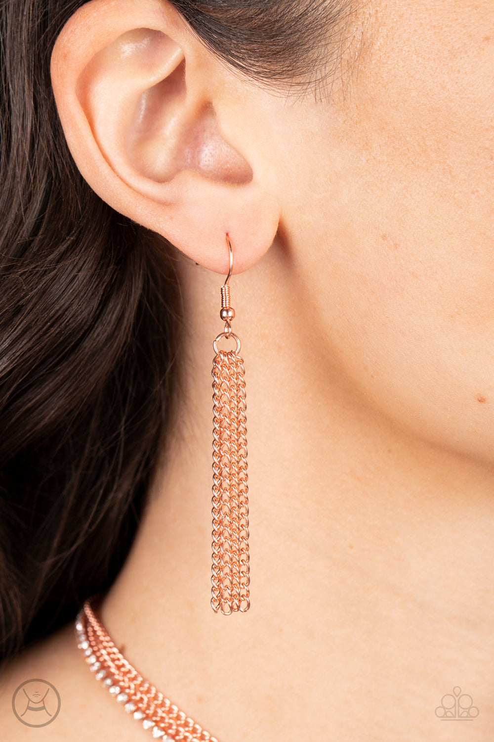 Glitzy Gusto Copper Necklace - Jewelry by Bretta