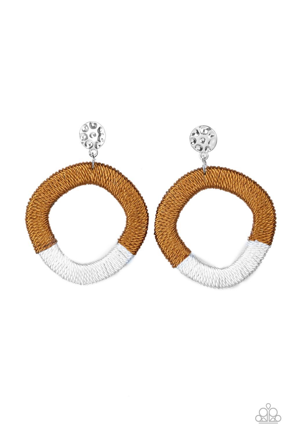 Thats a WRAPAROUND Brown Earrings - Jewelry by Bretta