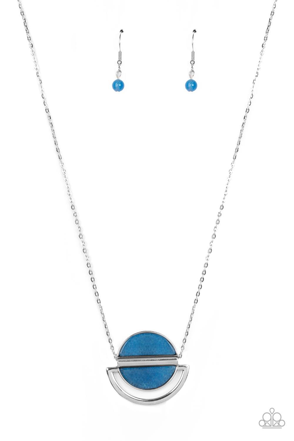 Ethereal Eclipse Blue Necklace - Jewelry by Bretta