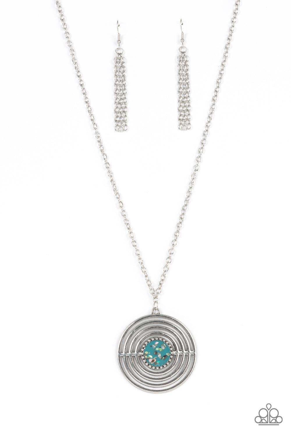Targeted Tranquility Blue Necklace - Jewelry by Bretta