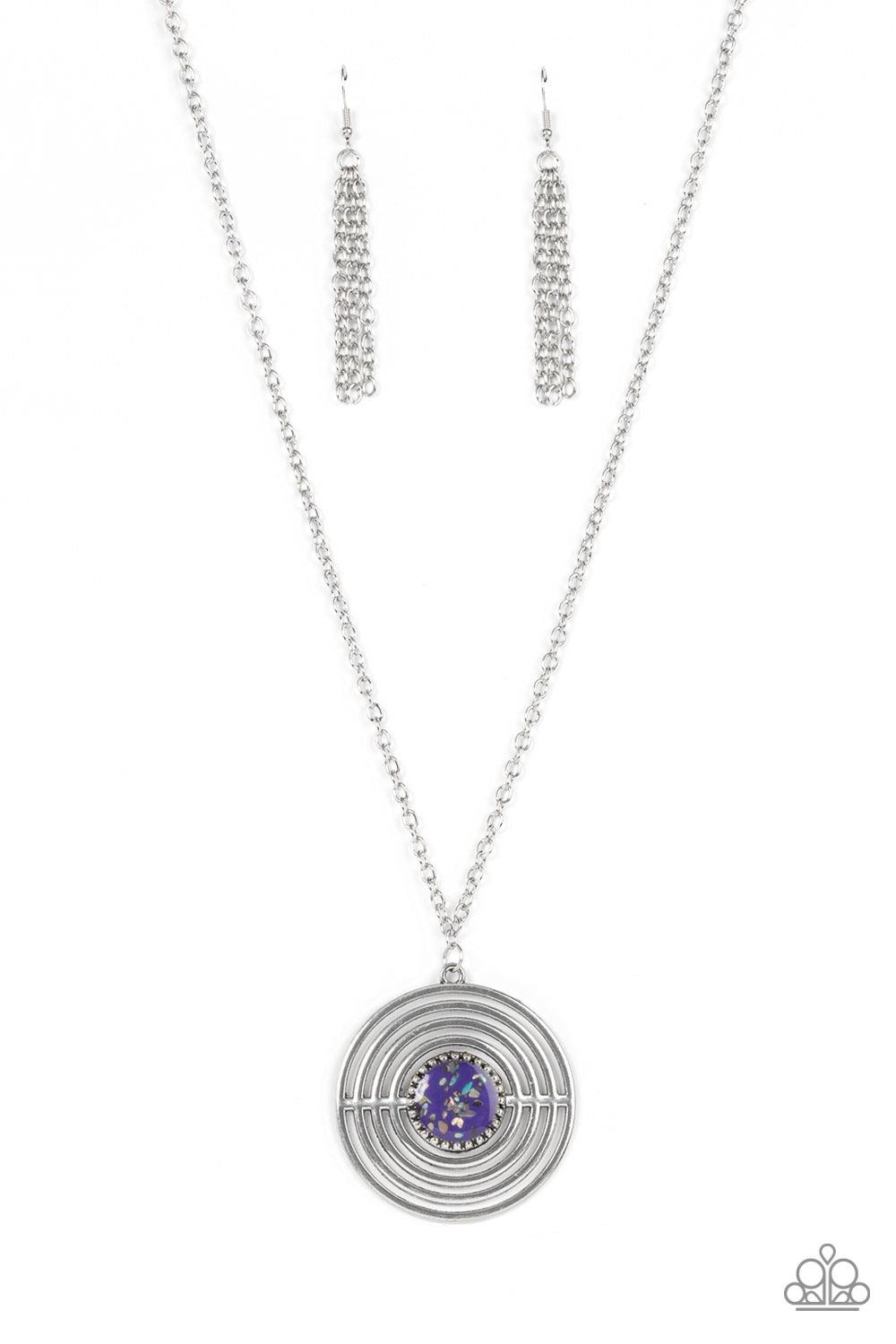 Targeted Tranquility Purple Necklace - Jewelry by Bretta