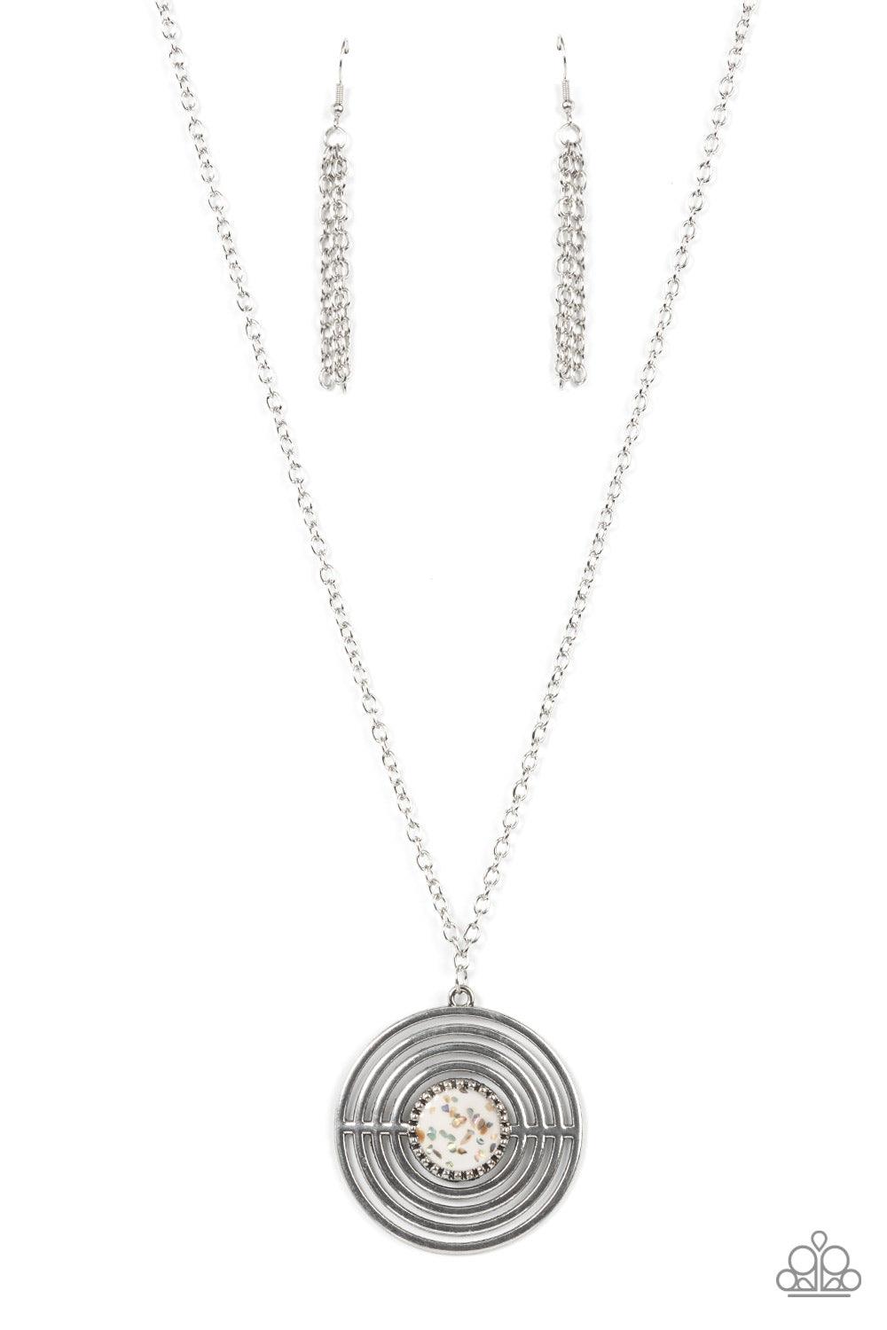Targeted Tranquility White Necklace - Jewelry by Bretta