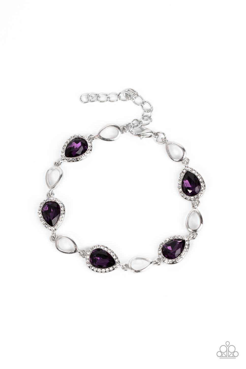 Timelessly Teary Purple Bracelet - Jewelry by Bretta