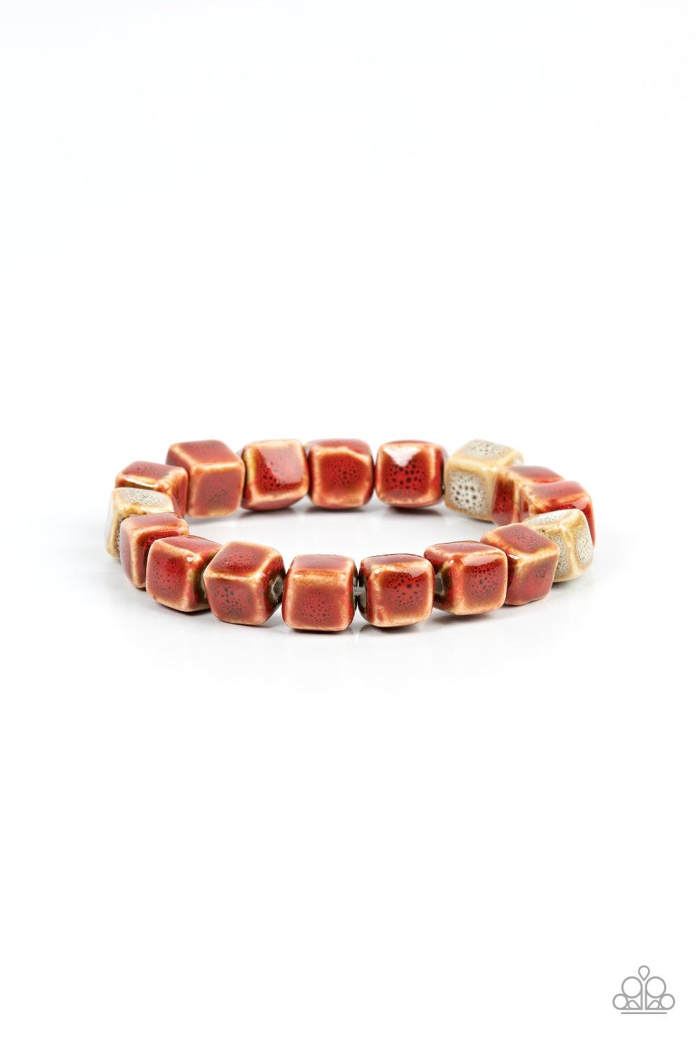 Glaze Craze Red Bracelet - Jewelry by Bretta