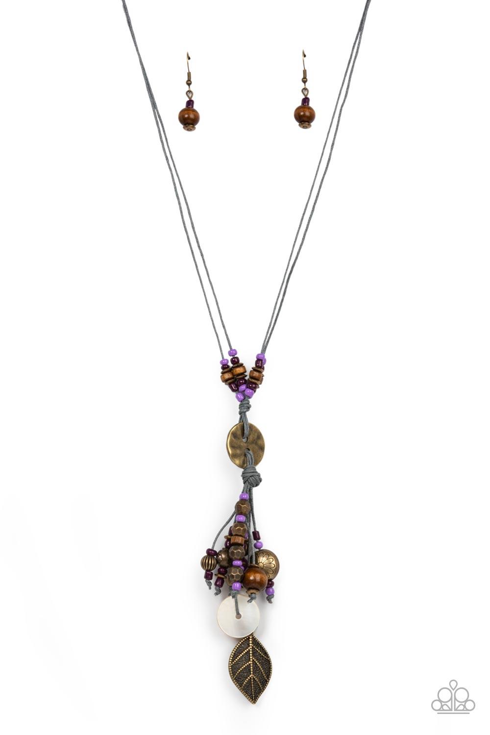 Knotted Keepsake Purple Necklace - Jewelry by Bretta