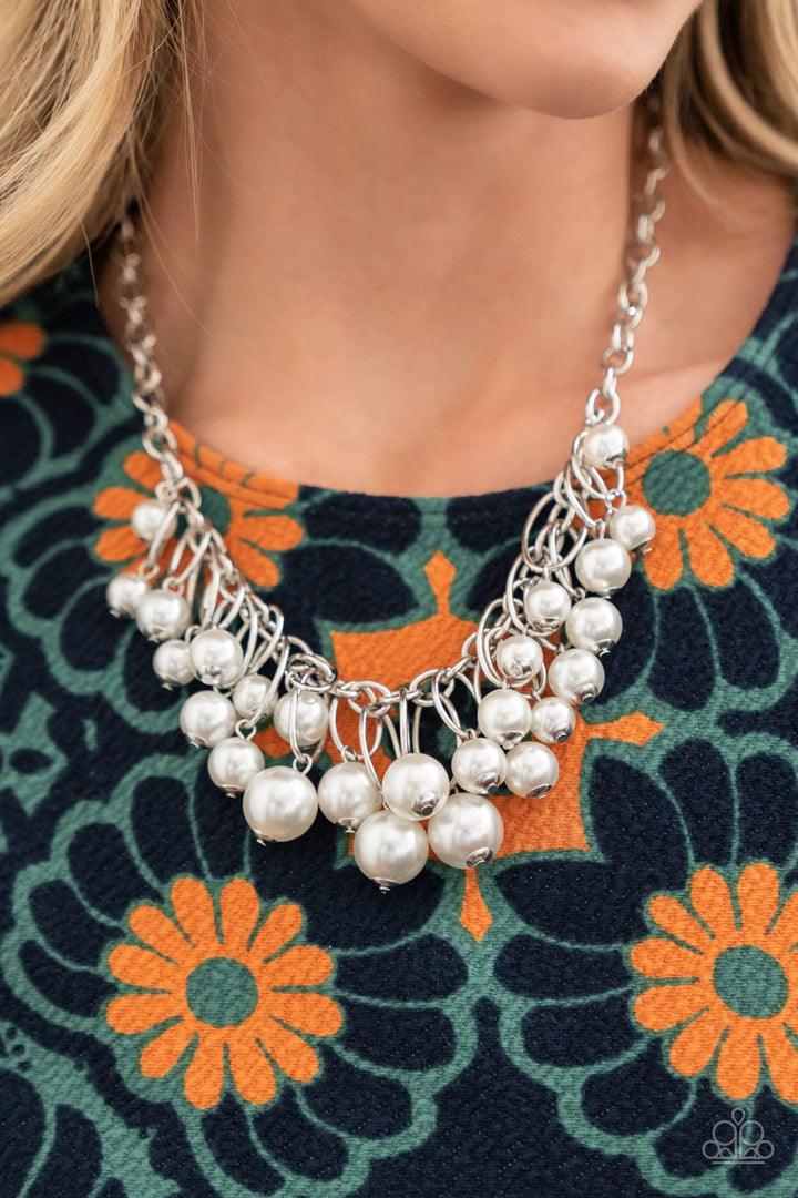 Powerhouse Pose White Necklace - Jewelry by Bretta - Jewelry by Bretta
