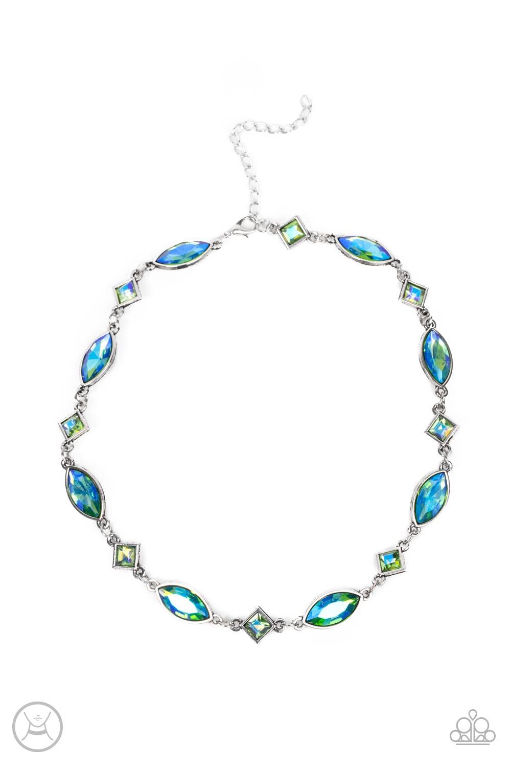 Prismatic Reinforcements Green Necklace - Jewelry by Bretta