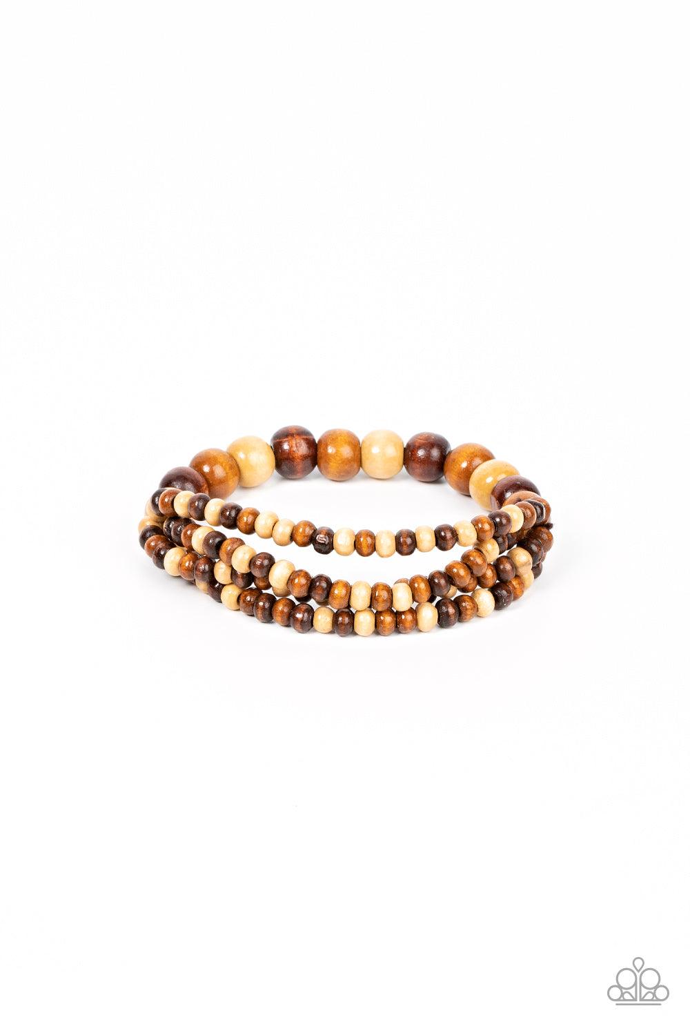 Oceania Oasis Brown Bracelet - Jewelry by Bretta