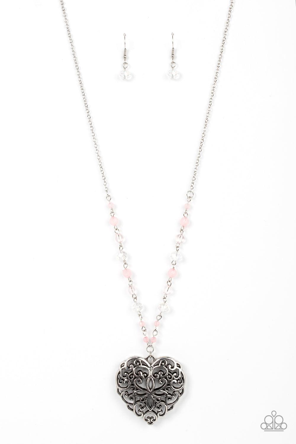 Doting Devotion Pink Necklace - Jewelry by Bretta