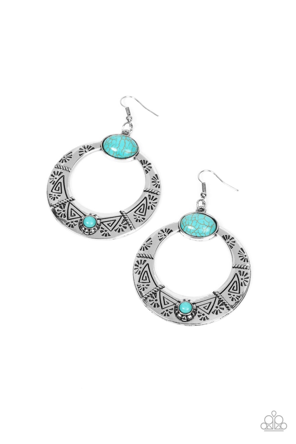 Garden Glyphs Blue Earrings - Jewelry by Bretta