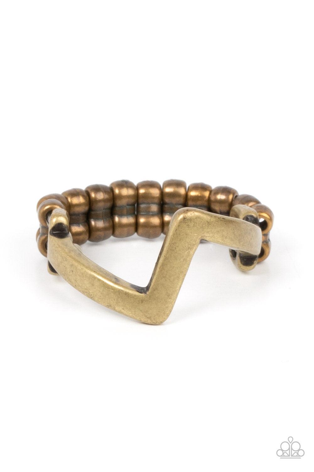 Global Shock Brass Ring - Jewelry by Bretta