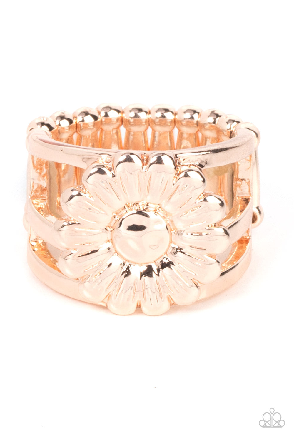 Roadside Daisies Rose Gold Ring - Jewelry by Bretta