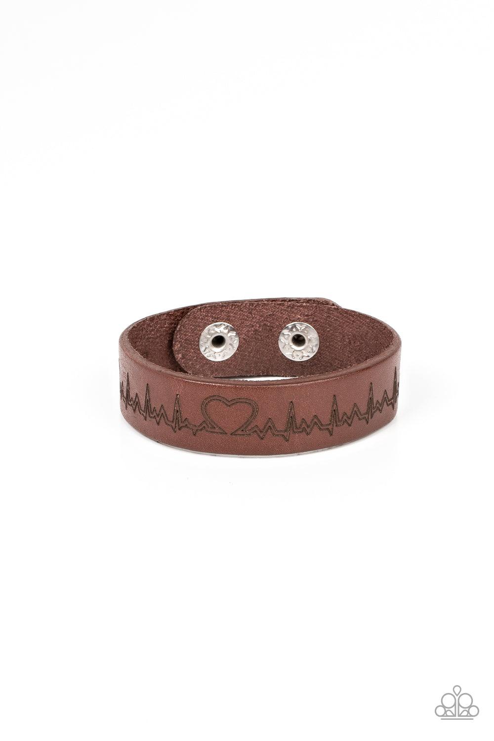 Haute Heartbeat Brown Bracelet - Jewelry by Bretta