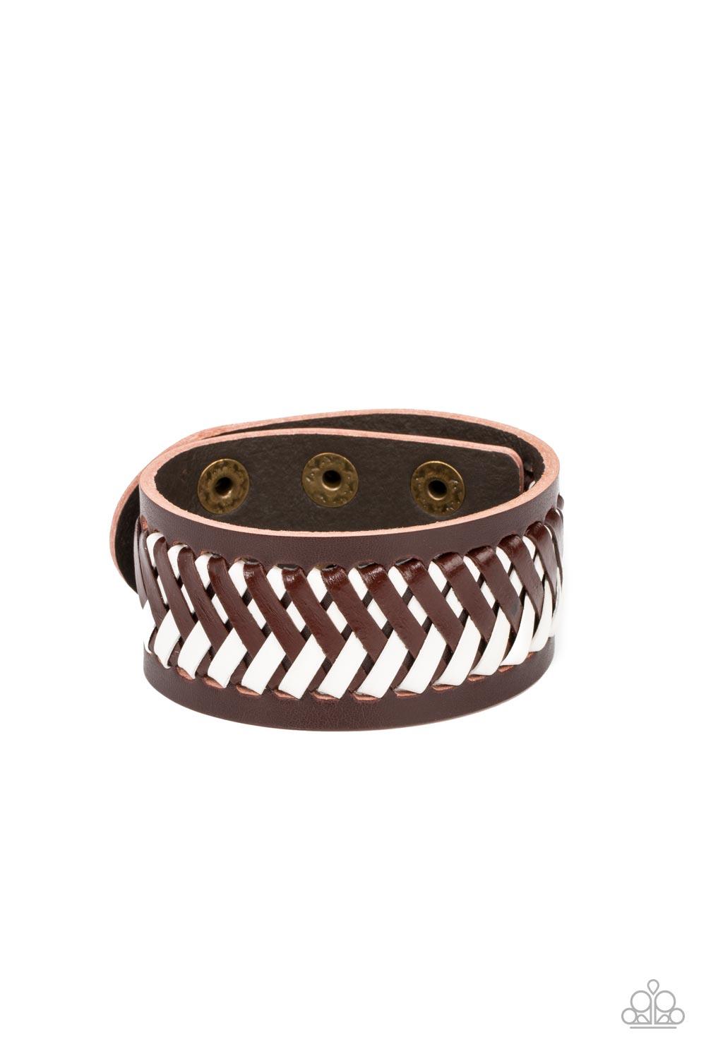 Punk Rocker Road Brown Urban Bracelet - Jewelry by Bretta