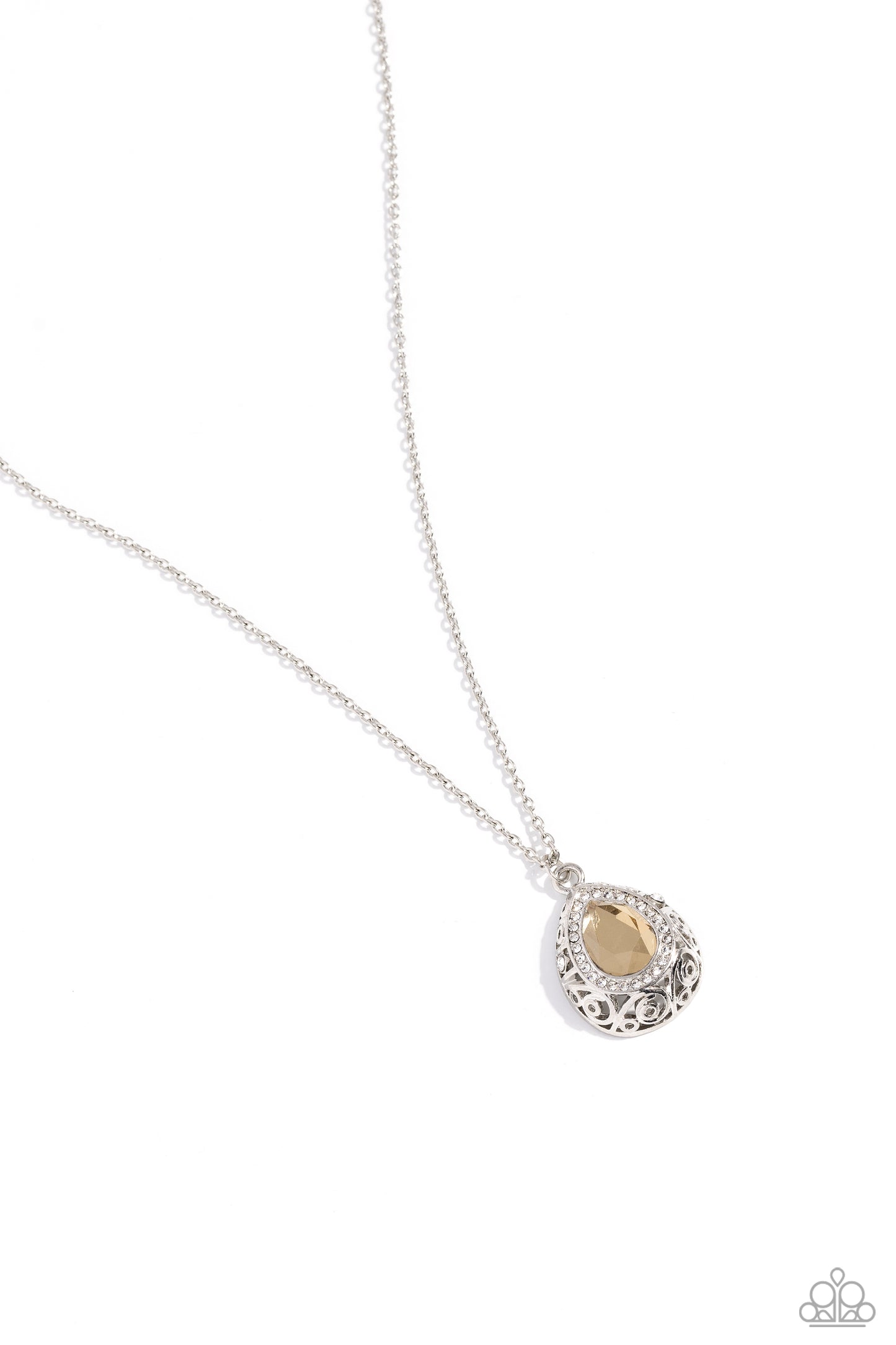 Gracefully Glamorous Brown Necklace - Jewelry by Bretta