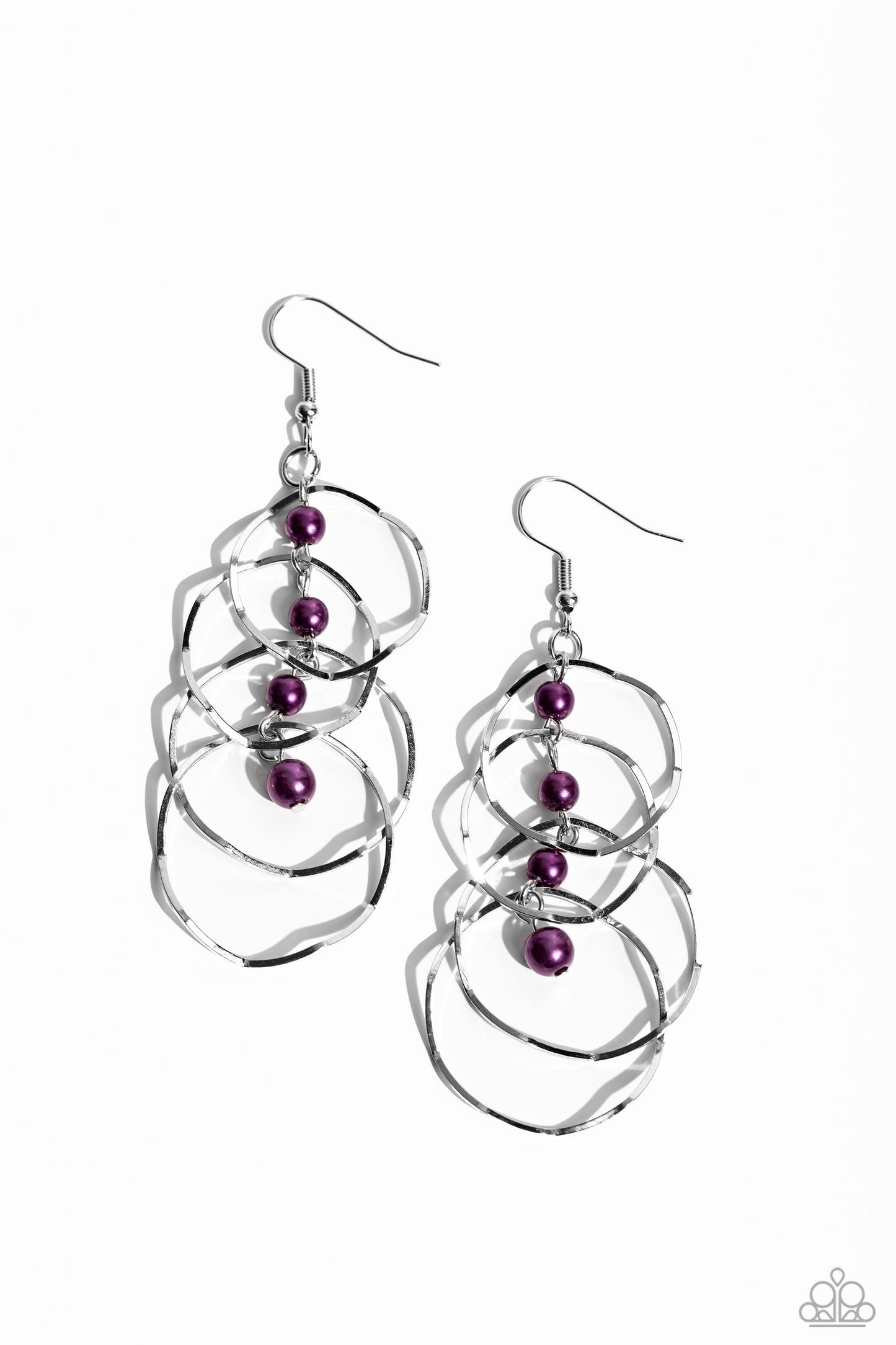 Pearl Palooza Purple Earrings - Jewelry by Bretta