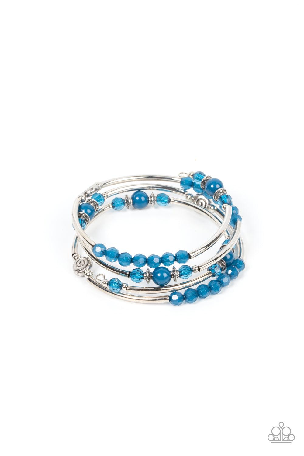 Whimsically Whirly Blue Bracelet - Jewelry by Bretta