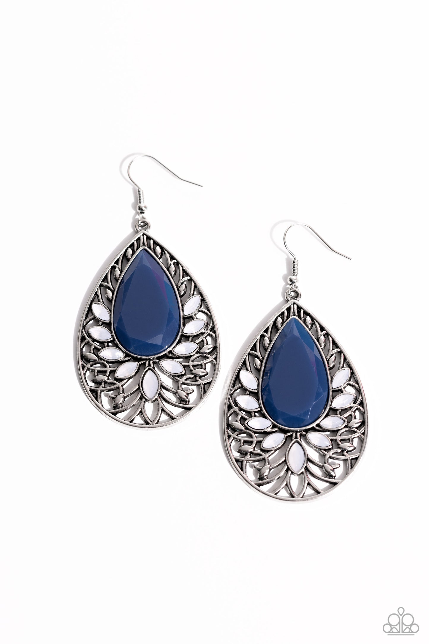 Floral Fairytale Blue Earrings - Jewelry by Bretta
