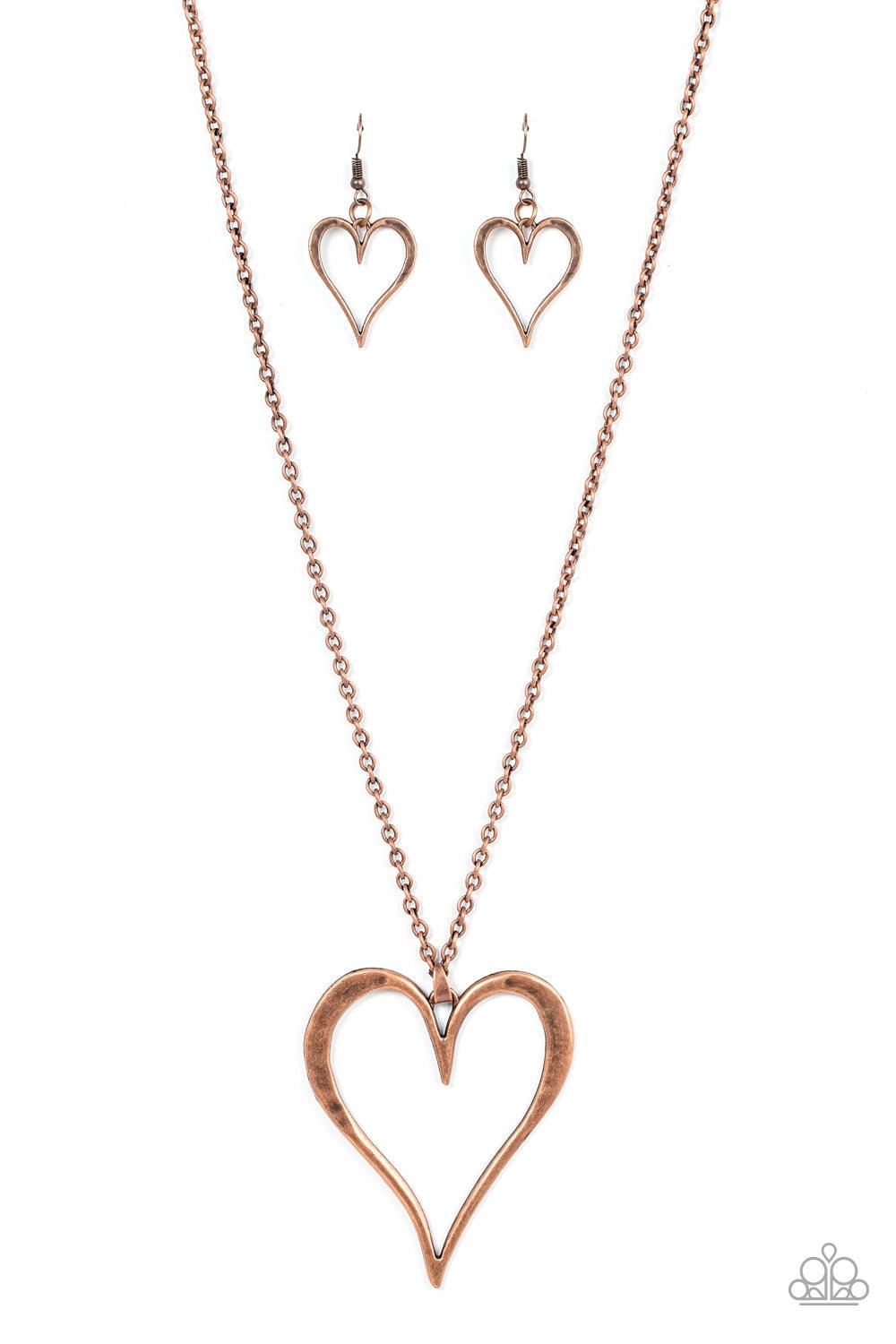 Hopelessly In Love Copper Necklace - Jewelry by Bretta