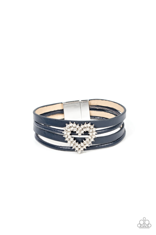 Wildly in Love Blue Bracelet - Jewelry by Bretta