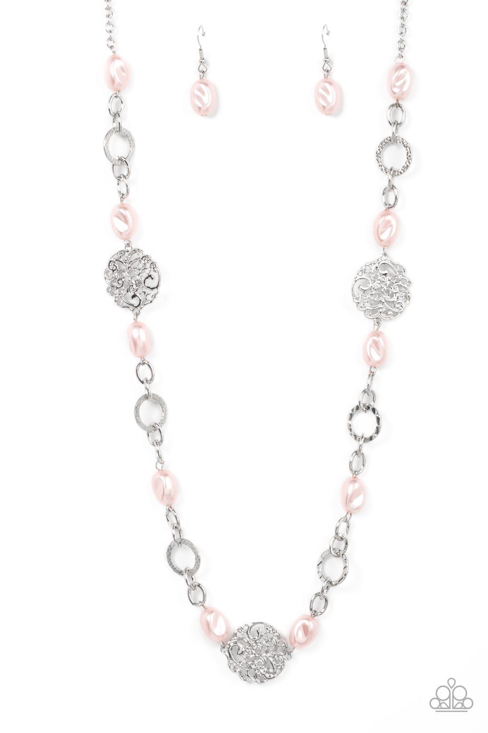 Social Soiree Pink Necklace - Jewelry by Bretta