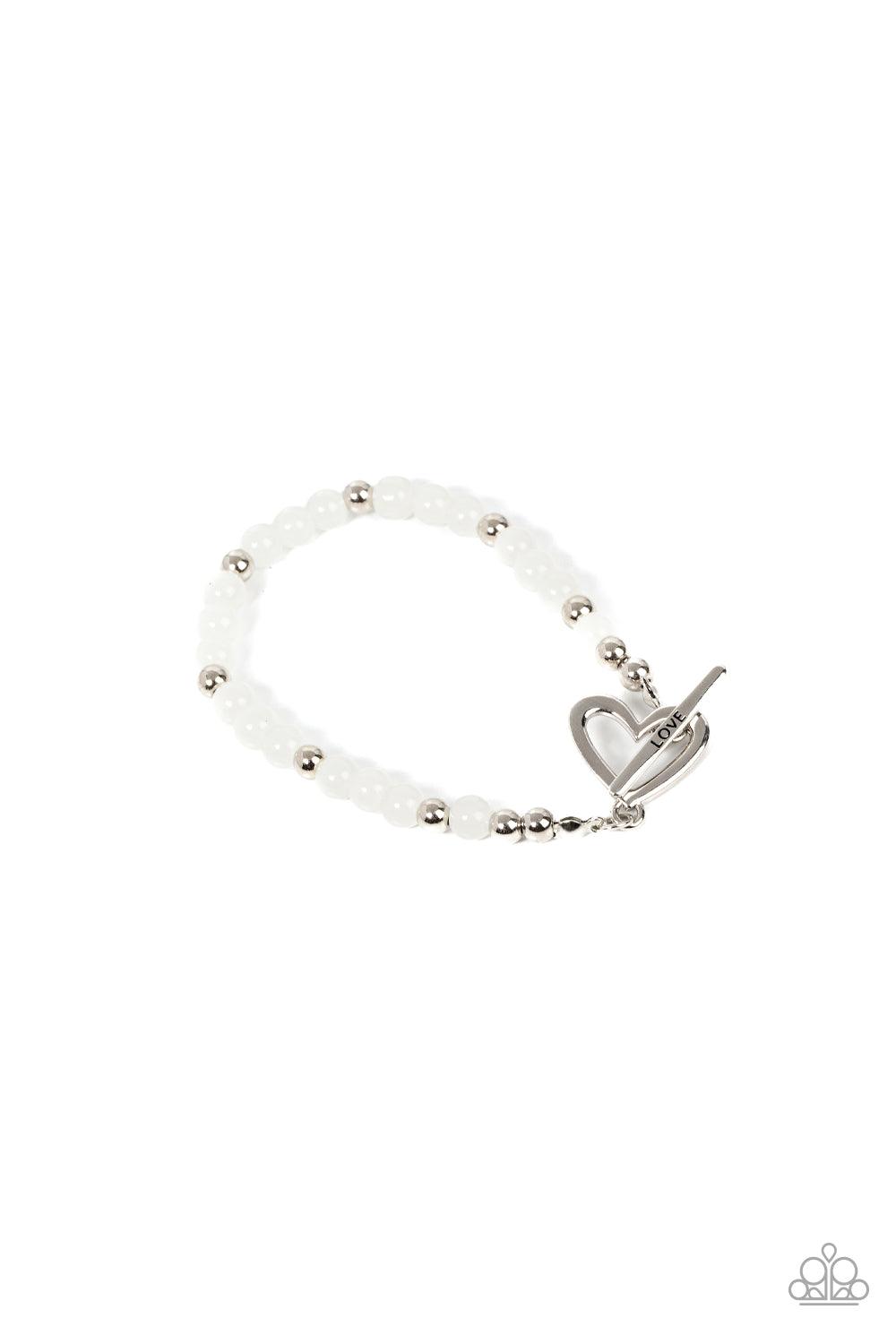 Following My Heart White Bracelet - Jewelry by Bretta
